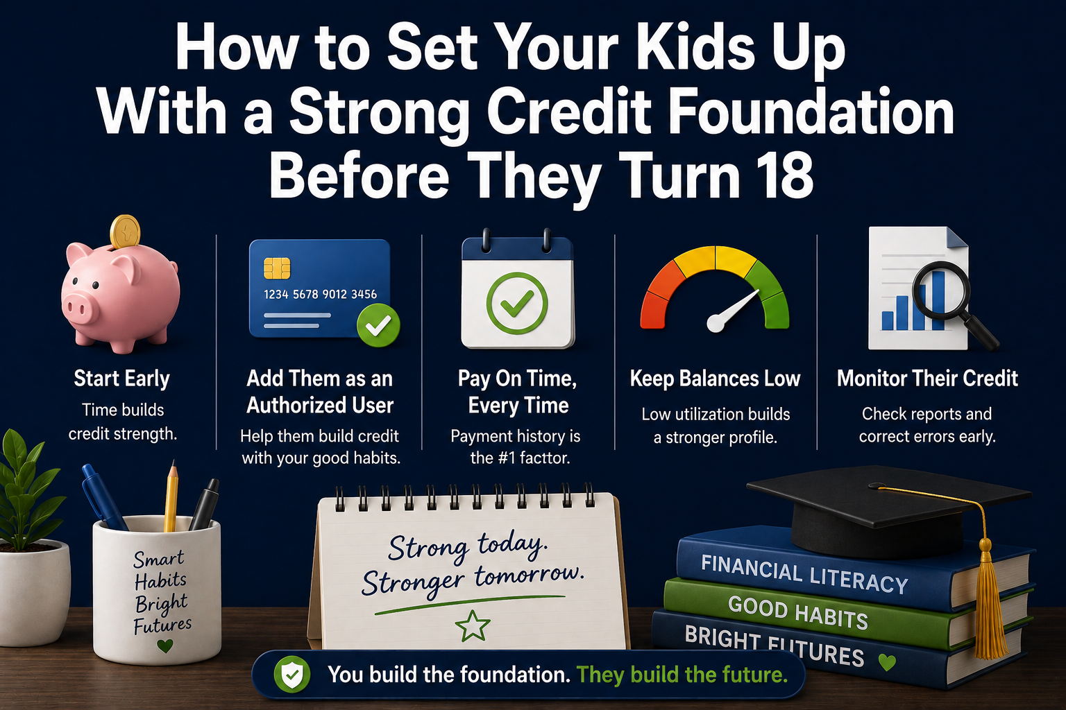 How to Set Your Kids Up With a Strong Credit Foundation Before They Turn 18