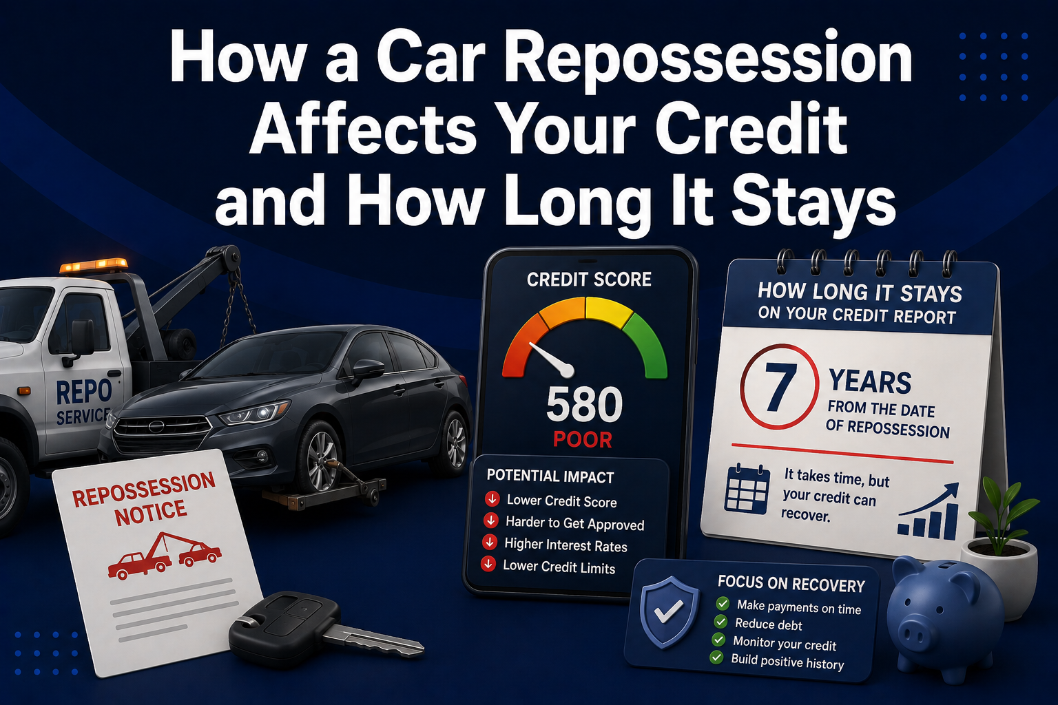 How a Car Repossession Affects Your Credit and How Long It Stays