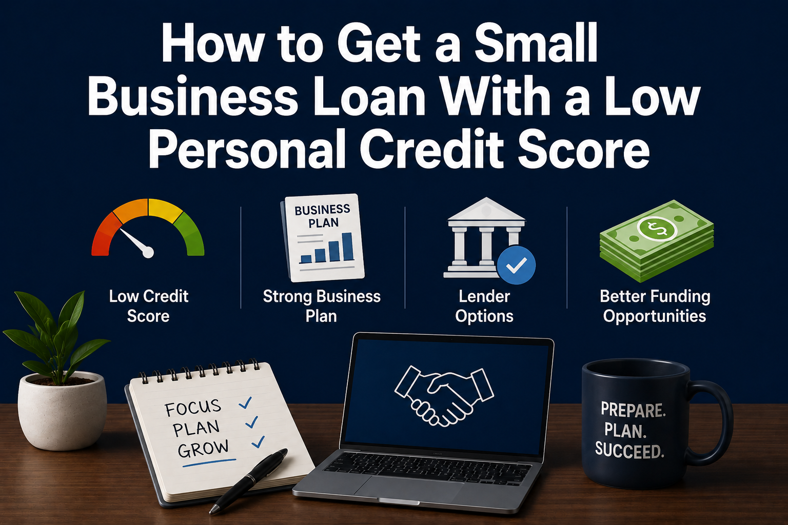 How to Get a Small Business Loan With a Low Personal Credit Score