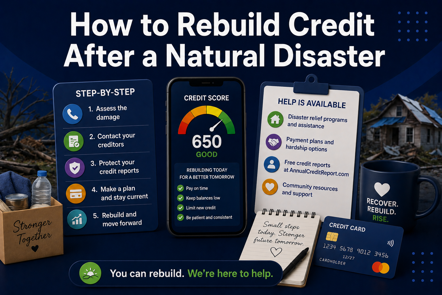 How to Rebuild Credit After a Natural Disaster
