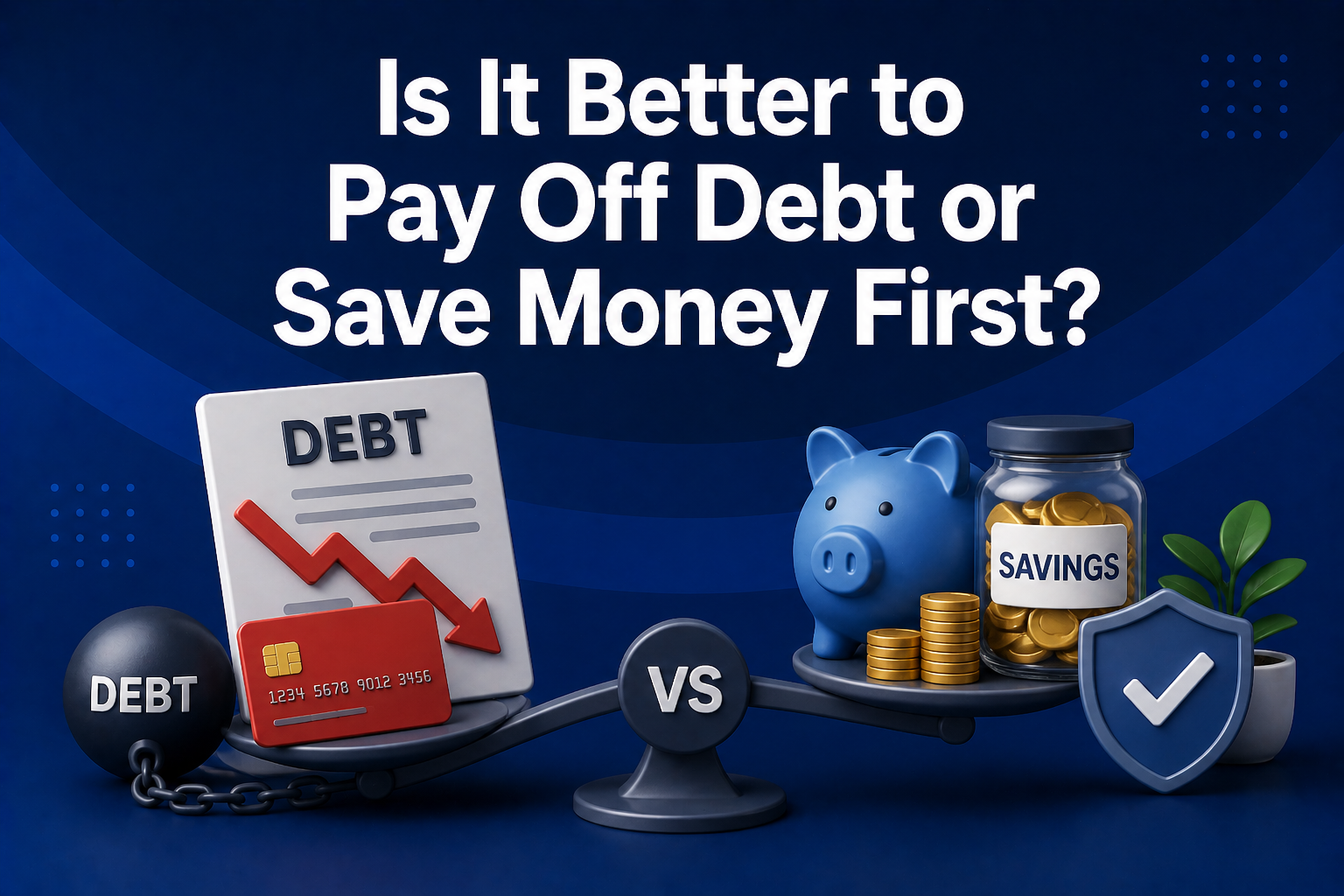 Is It Better to Pay Off Debt or Save Money First?